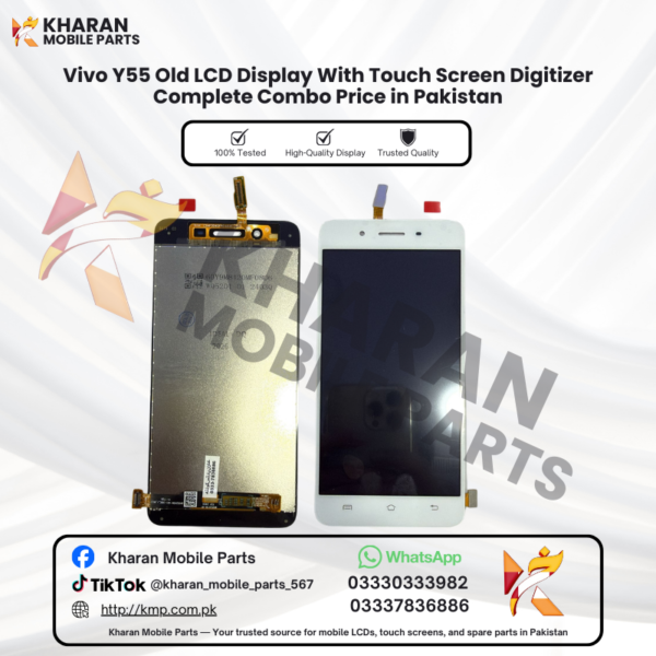 Vivo Y55 Old LCD Display With Touch Screen Digitizer Complete Combo Price in Pakistan