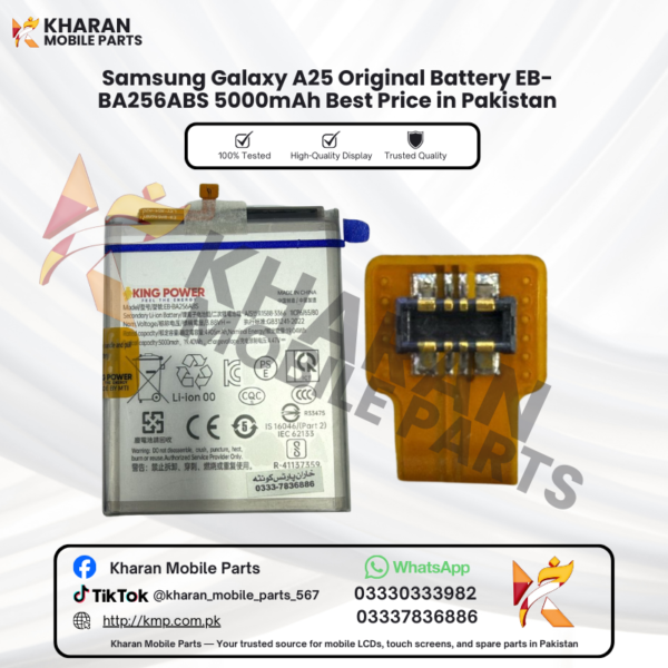 Samsung Galaxy A25 Original Battery EB-BA256ABS 5000mAh Best Price in Pakistan