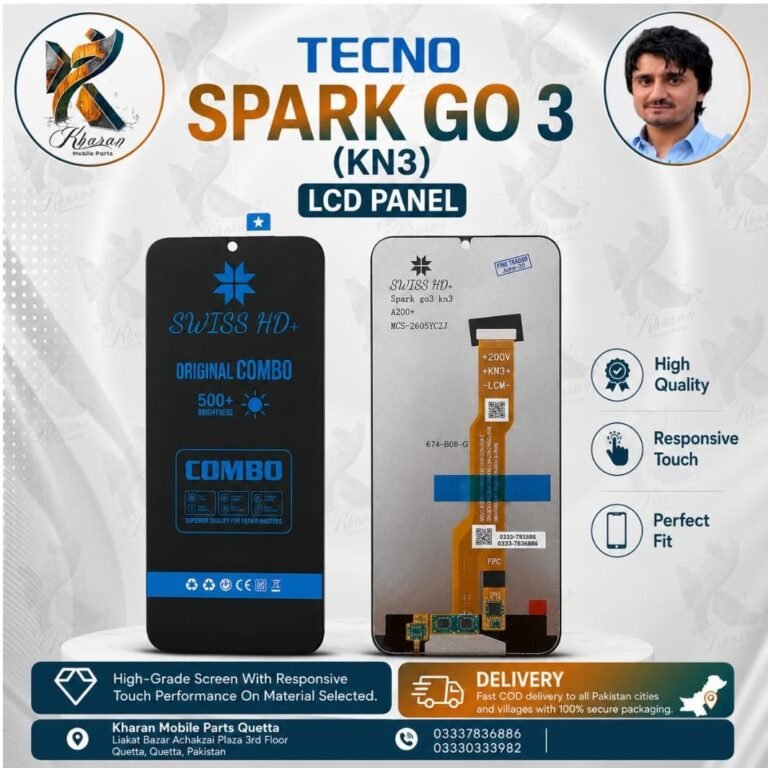 Tecno Spark Go 3 (KN3) / Itel A200+ LCD Panel Touch + LCD Complete | Premium Quality Display