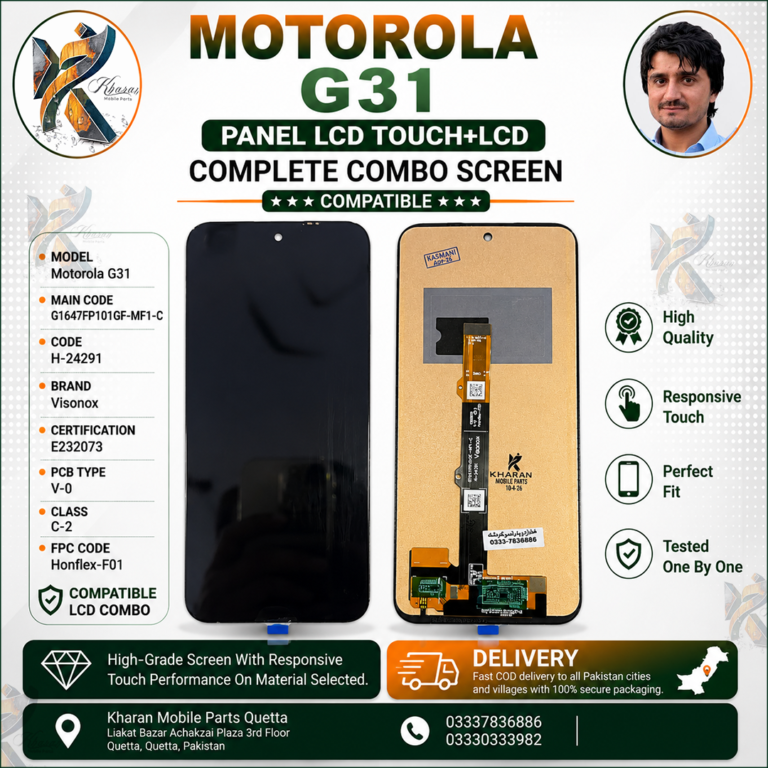 Motorola G31 LCD Panel Touch + LCD Complete  | Premium Quality Display