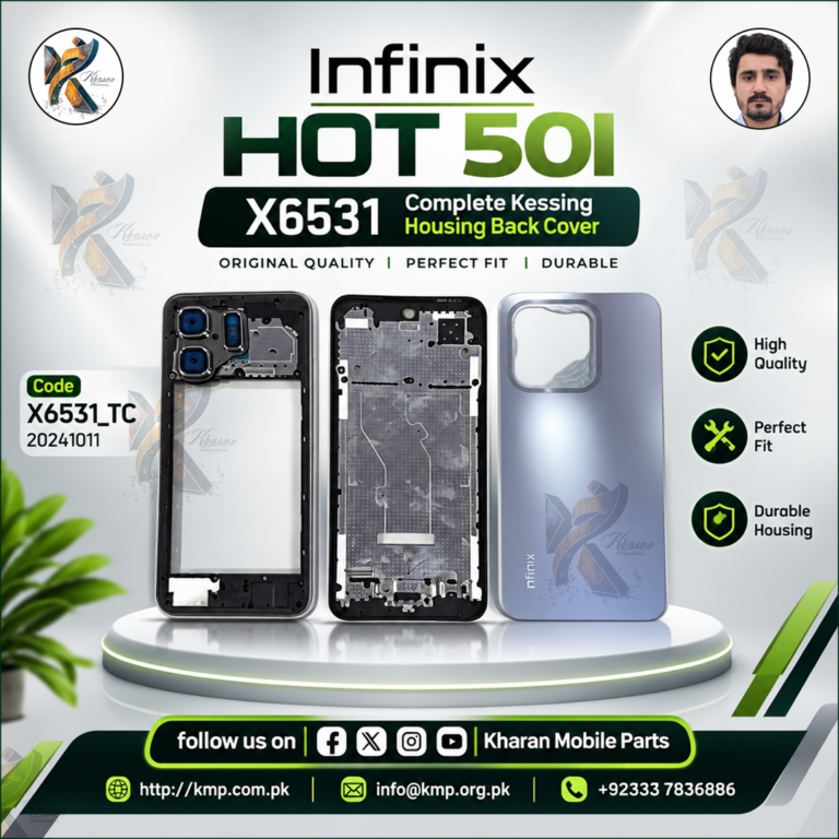 Infinix X6531 Hot 50i Complete Kessing Housing Back Cover Replacement | Compatible Housing | Kharan Mobile Parts